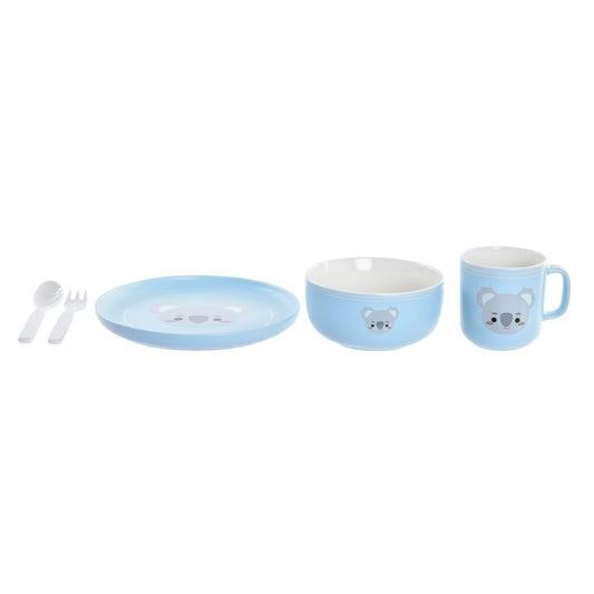 Set de Menaj pentru Copii DKD Home Decor Koala - Acasă și bucătărie, Tacâmuri, veselă și sticlărie