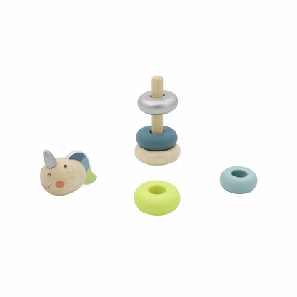 Unicorn DKD Home Decor Lemn (6 x 6 x 13.5 cm) (2 pcs) - Jucarii si jocuri, Păpuși și figurine