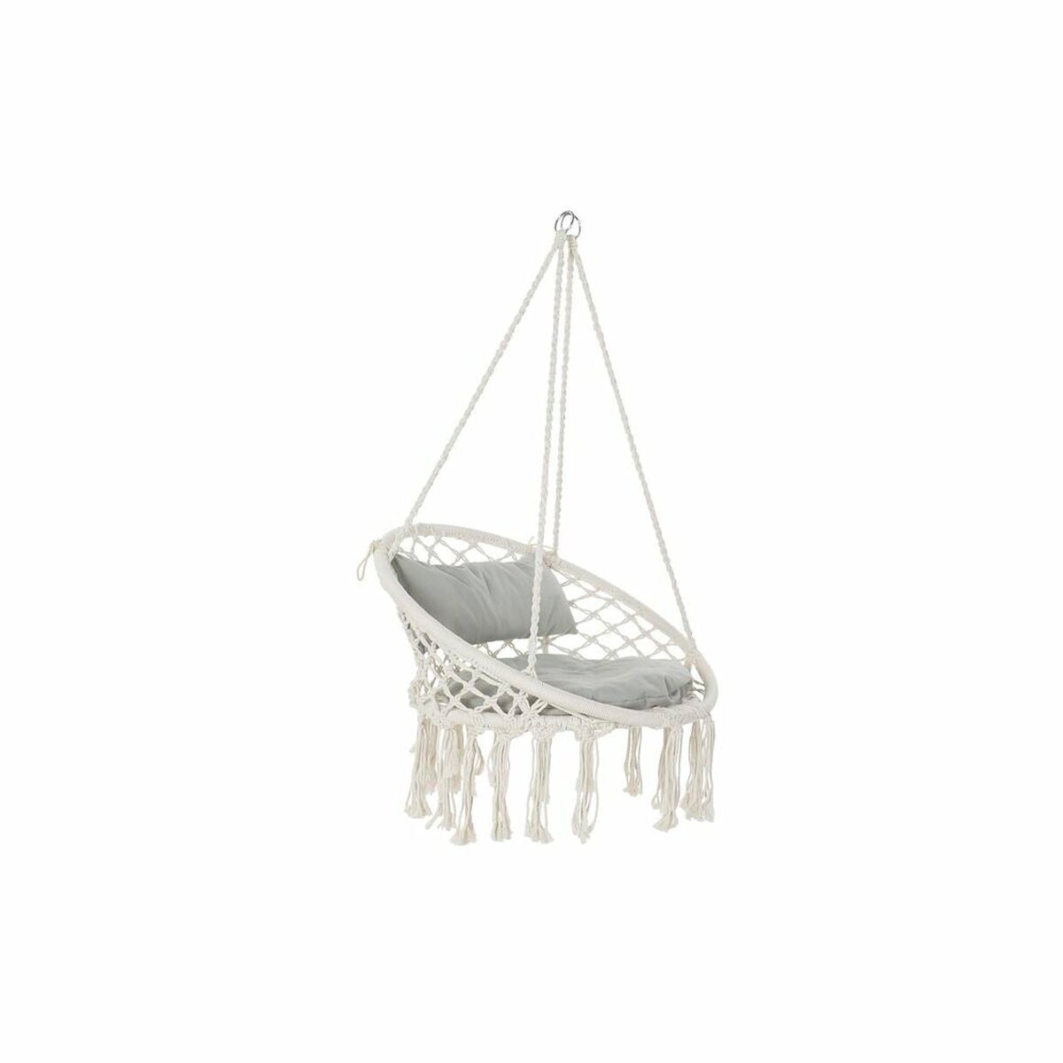 Hamac DKD Home Decor Bej Gri Castaniu 82 x 62 x 123 cm (82 x 62 x 123 cm) - Curte, Mobilier de grădină și accesorii