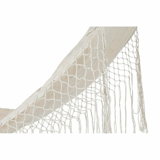 Hamac DKD Home Decor Bej Poliester Bumbac Pin Franjuri (280 x 100 x 130 cm) - Curte, Mobilier de grădină și accesorii