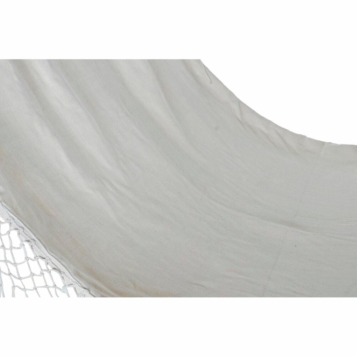 Hamac DKD Home Decor Bej Poliester Bumbac Pin Franjuri (280 x 100 x 130 cm) - Curte, Mobilier de grădină și accesorii