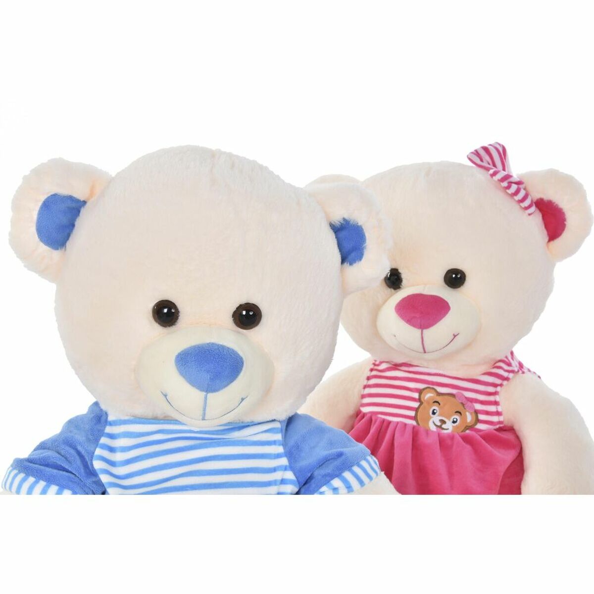 Urs de Pluș DKD Home Decor Bej Albastru Roz Infantil Urs 25 x 25 x 50 cm (2 Unități) - Jucarii si jocuri, Jucării de pluș