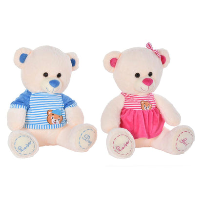 Urs de Pluș DKD Home Decor Bej Albastru Roz Infantil Urs 25 x 25 x 50 cm (2 Unități) - Jucarii si jocuri, Jucării de pluș