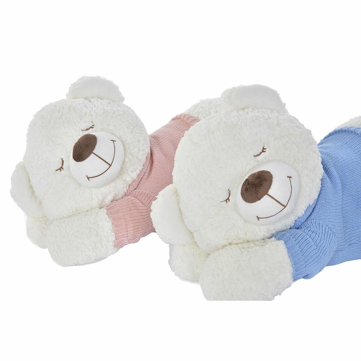 Urs de Pluș DKD Home Decor 70 x 30 x 30 cm Albastru Roz Alb Infantil (2 Unități) - Jucarii si jocuri, Jucării de pluș