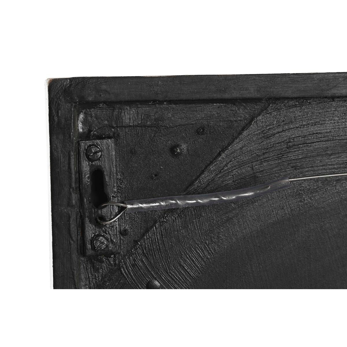 Decorațiune de Perete DKD Home Decor Alb Negru 60 x 6 x 60 cm (2 Unități) - Acasă și bucătărie, Decorațiune interioară