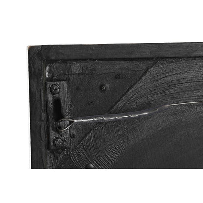 Decorațiune de Perete DKD Home Decor Alb Negru 60 x 6 x 60 cm (2 Unități) - Acasă și bucătărie, Decorațiune interioară