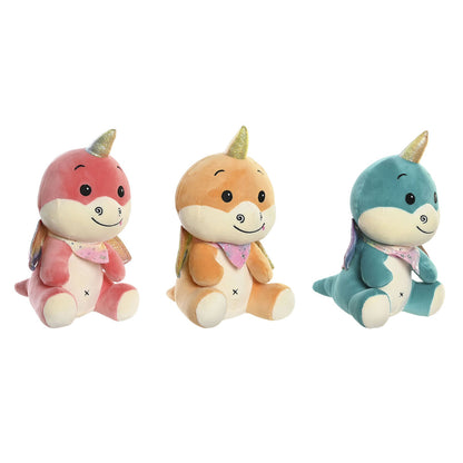 Jucărie de Pluș DKD Home Decor Galben Portocaliu Mentă Poliester Infantil 19 x 20 x 28 cm (3 Unități) - Jucarii si jocuri, Jucării de pluș