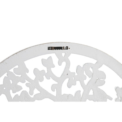 Decorațiune de Perete DKD Home Decor Alb Auriu* Argintiu 40 x 1,5 x 40 cm - Acasă și bucătărie, Decorațiune interioară