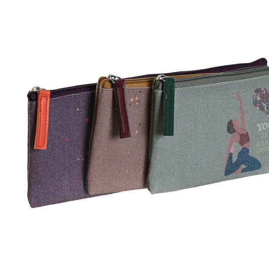 Carcasă DKD Home Decor Maro Verde Bordo 22,5 x 1 x 9,5 cm (3 Unități) - Birou și papetărie, Material școlar și educațional