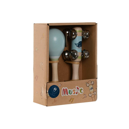 Jucărie muzicală Home ESPRIT Lemn 11,5 x 2 x 15,5 cm Maracase (4 Unități) - Jucarii si jocuri, Instrumente muzicale pentru copii