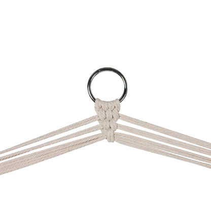 Zahradní židle Home ESPRIT Alb Natural Bumbac Lemn 90 x 50 x 130 cm - Curte, Mobilier de grădină și accesorii