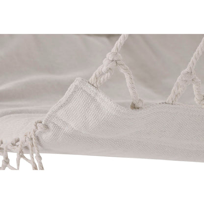 Zahradní židle Home ESPRIT Alb Natural Bumbac Lemn 90 x 50 x 130 cm - Curte, Mobilier de grădină și accesorii