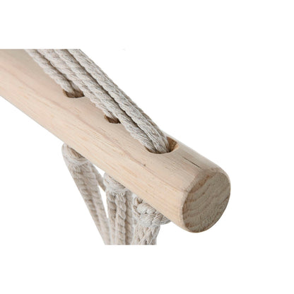 Zahradní židle Home ESPRIT Alb Natural Bumbac Lemn 90 x 50 x 130 cm - Curte, Mobilier de grădină și accesorii