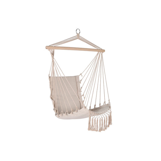 Zahradní židle Home ESPRIT Alb Natural Bumbac Lemn 90 x 50 x 130 cm - Curte, Mobilier de grădină și accesorii