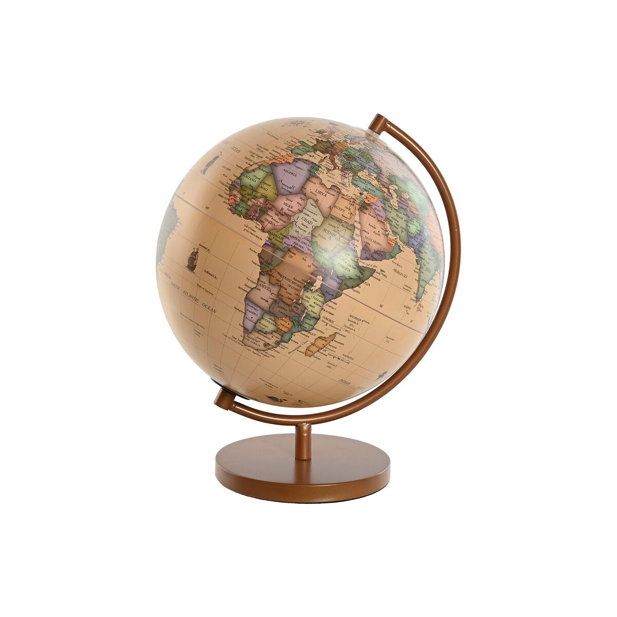 Glob Pământesc Home ESPRIT Maro PVC 26 x 25 x 34 cm - Birou și papetărie, Material școlar și educațional