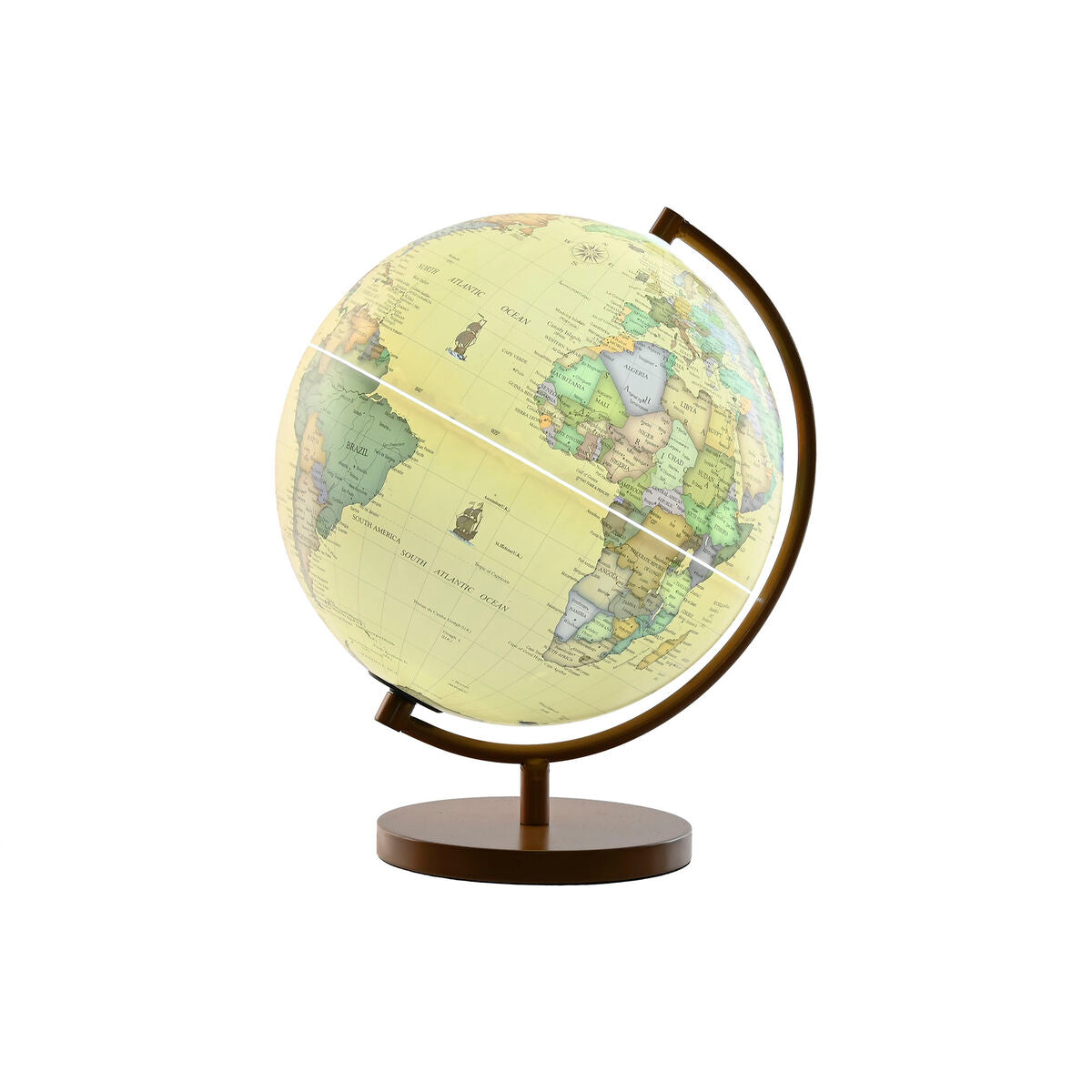 Glob Pământesc Home ESPRIT Maro PVC 26 x 25 x 34 cm - Birou și papetărie, Material școlar și educațional