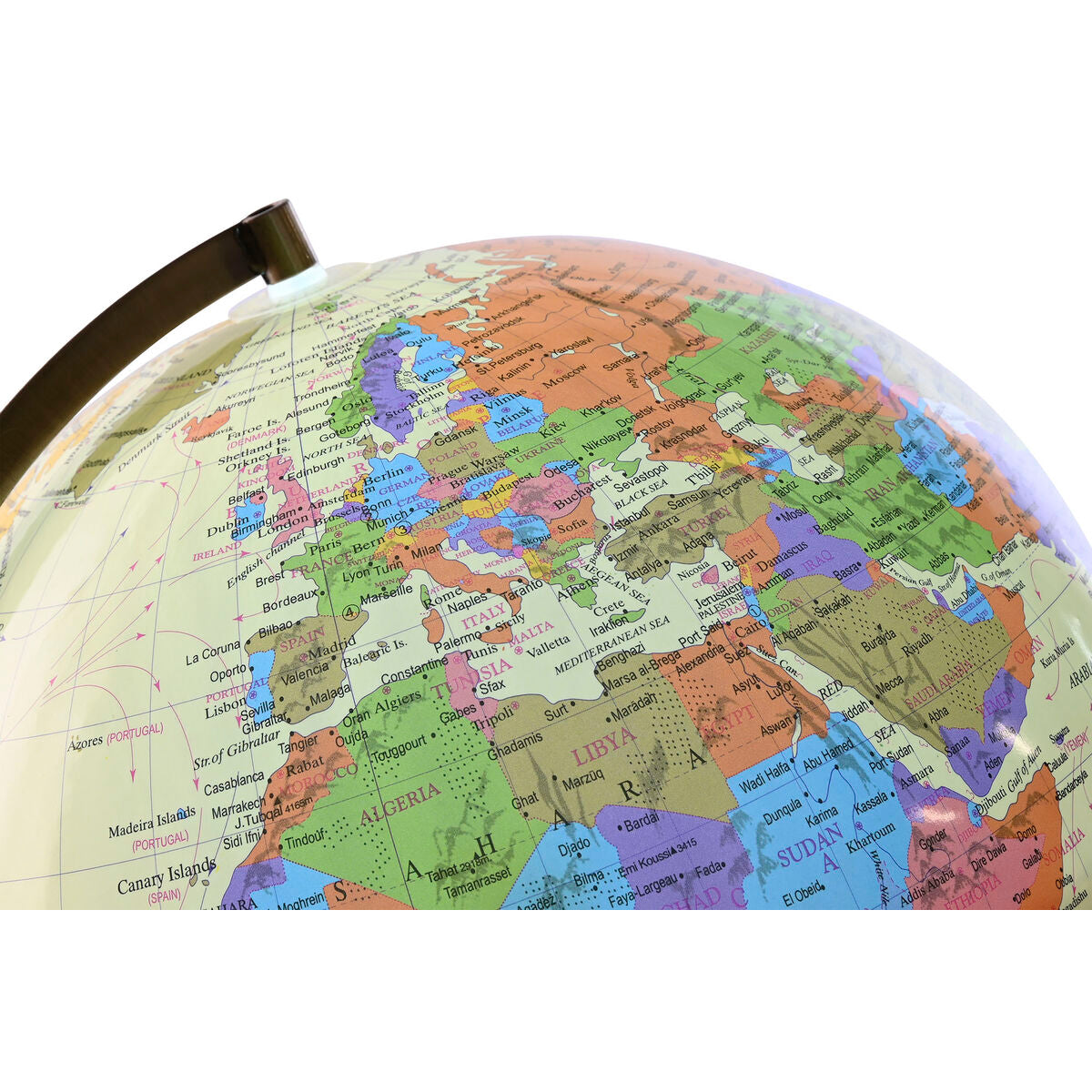 Glob Pământesc Home ESPRIT Bej Auriu* PVC 33 x 32 x 42 cm - Birou și papetărie, Material școlar și educațional
