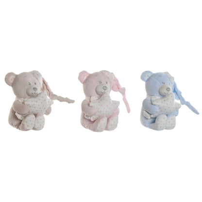 Jucărie de Pluș Home ESPRIT Albastru Bej Roz Poliester 20 x 10 x 15 cm (3 Unități) - Jucarii si jocuri, Jucării de pluș