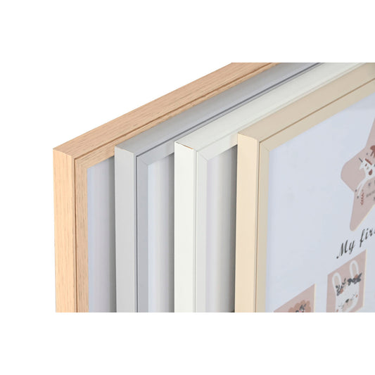 Ramă Foto Home ESPRIT Geam Lemn MDF 40,5 x 2 x 49,5 cm (4 Unități) - Bebelus, Dormitor