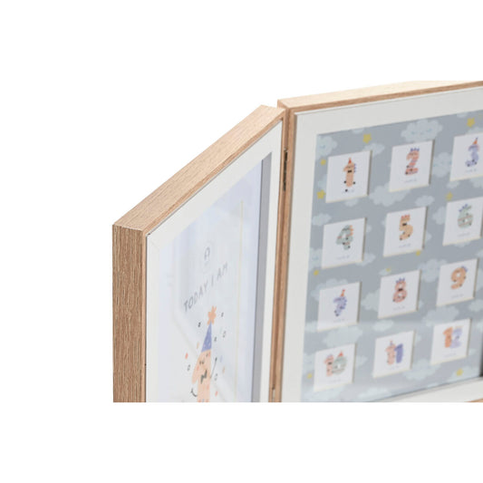 Ramă Foto Home ESPRIT Geam Lemn MDF 36 x 3 x 23 cm (2 Unități) - Bebelus, Dormitor