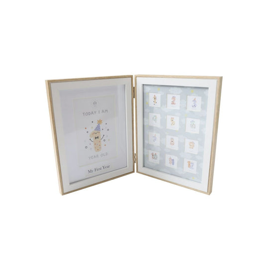Ramă Foto Home ESPRIT Geam Lemn MDF 36 x 3 x 23 cm (2 Unități) - Bebelus, Dormitor