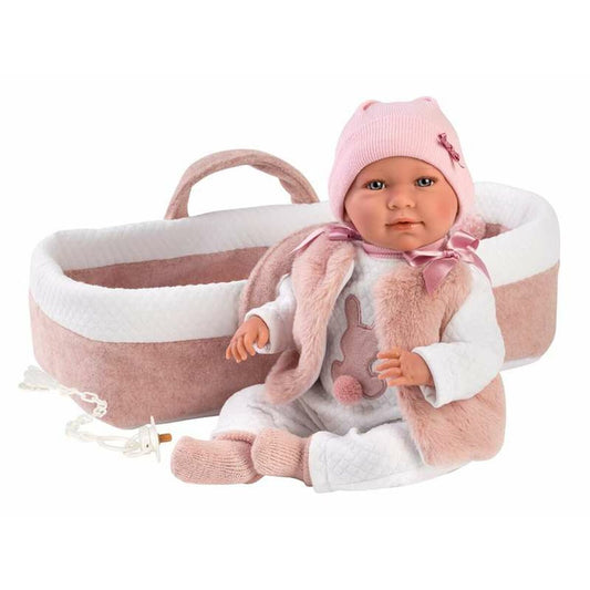 Păpușă Bebe Llorens Mimi Roz 40 cm Carucior - Jucarii si jocuri, Păpuși și accesorii