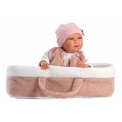 Păpușă Bebe Llorens Mimi Roz 40 cm Carucior - Jucarii si jocuri, Păpuși și accesorii