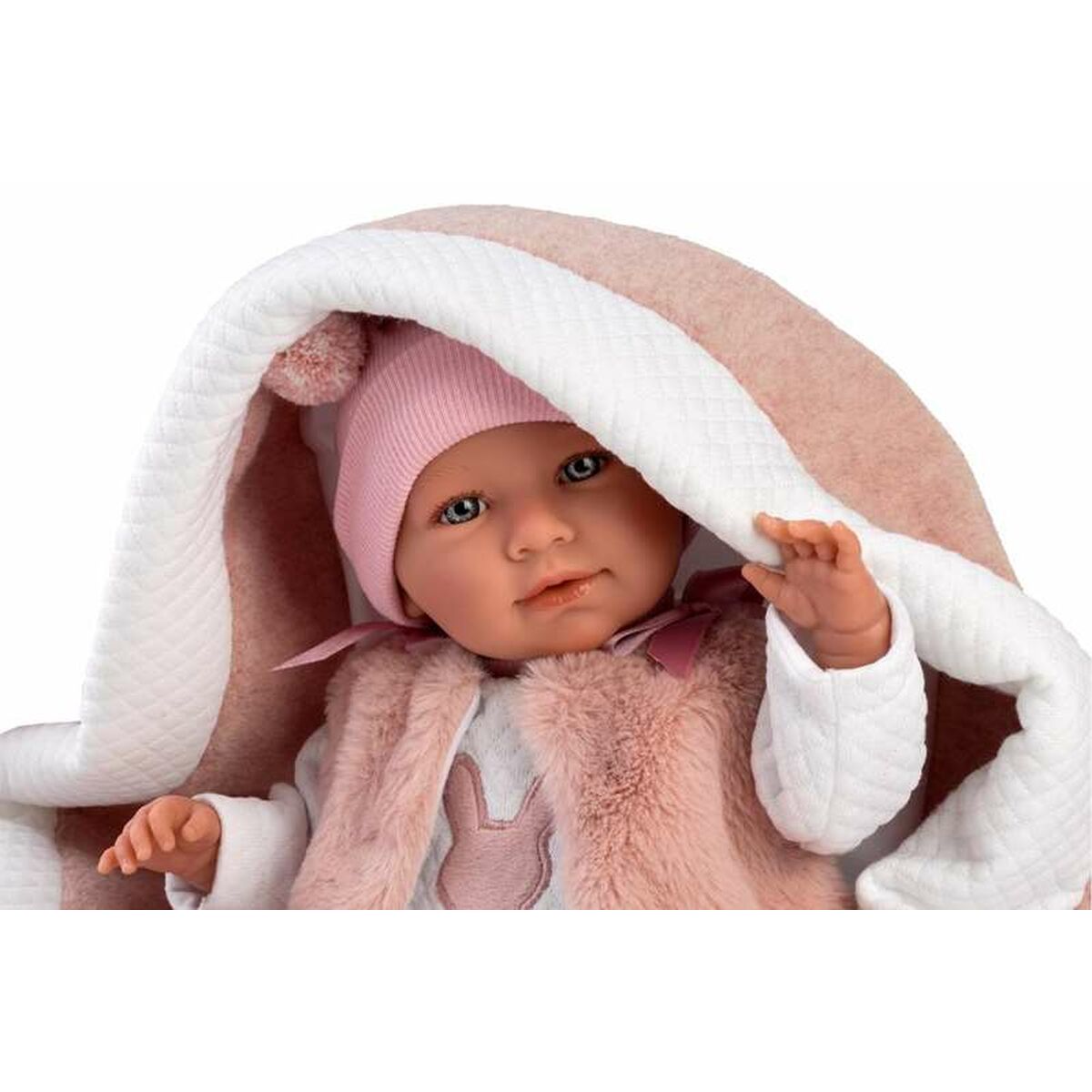 Păpușă Bebe Llorens Mimi Roz 40 cm Carucior - Jucarii si jocuri, Păpuși și accesorii