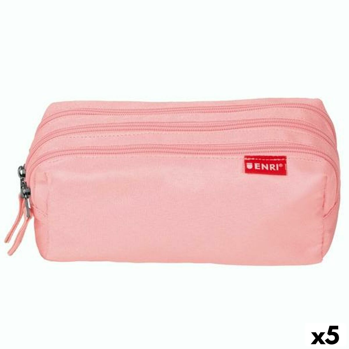 Penar Școlar ENRI Roz 21 x 7 x 11 cm (5 Unități) - Birou și papetărie, Material școlar și educațional