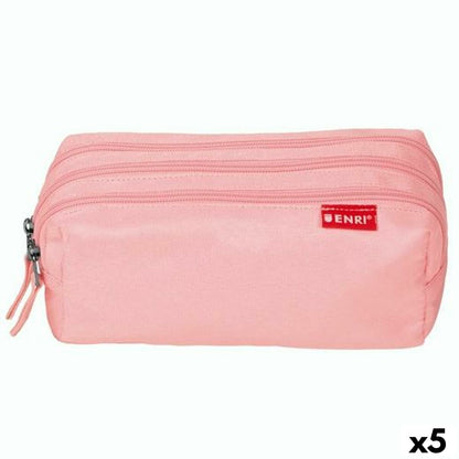 Penar Școlar ENRI Roz 21 x 7 x 11 cm (5 Unități) - Birou și papetărie, Material școlar și educațional