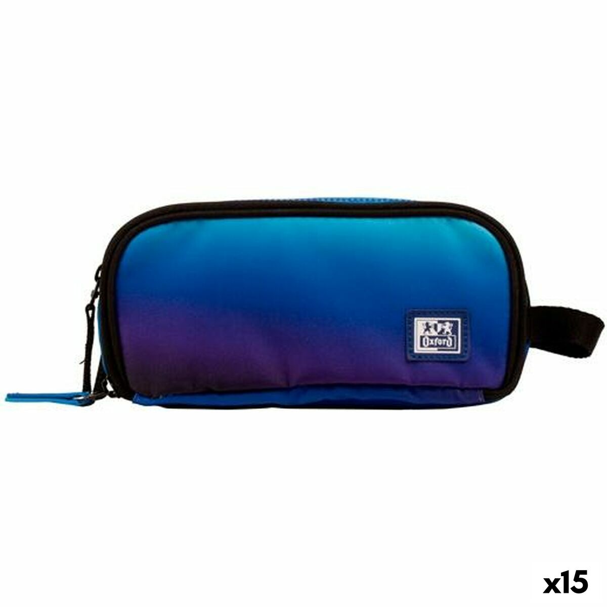 Penar triplu Oxford KANGOO GRADIENT SPACE Albastru 23 x 8,5 x 10 cm (15 Unități) - Birou și papetărie, Material școlar și educațional