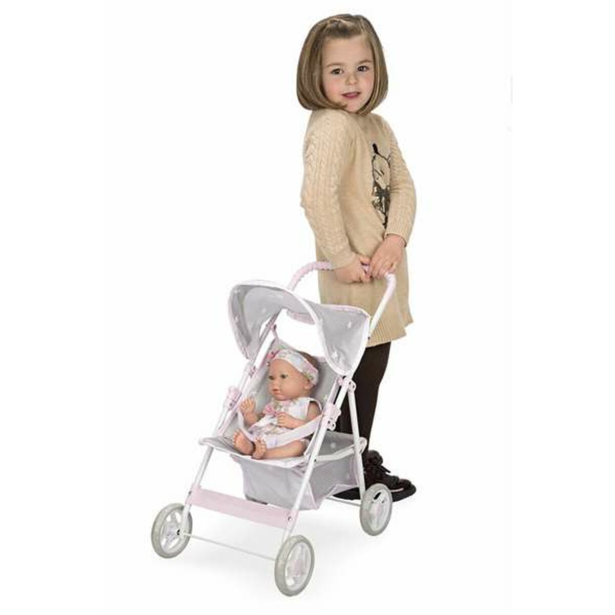 Cărucior de plimbat bebe Arias Emma - Jucarii si jocuri, Păpuși și accesorii