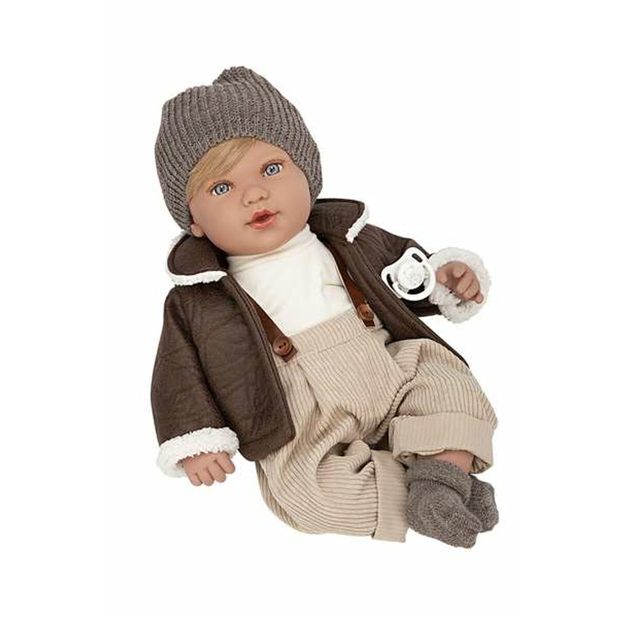 Păpușă bebeluș Arias Elegannce Iria Maro Gri 45 cm - Jucarii si jocuri, Păpuși și accesorii