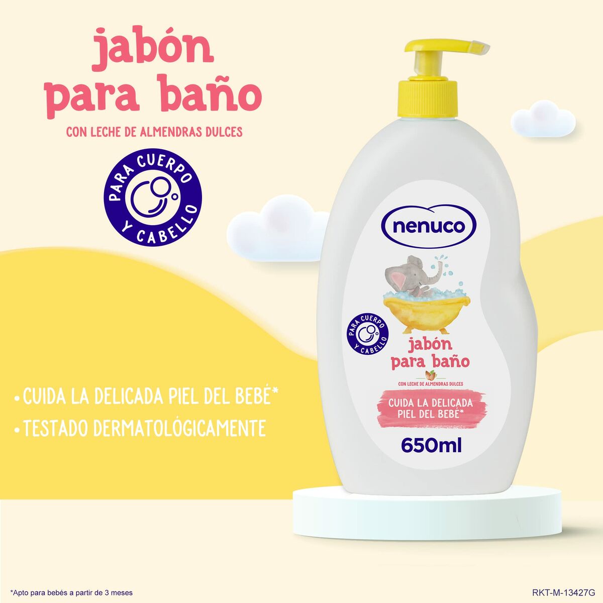 Gel pentru Copii Nenuco BAÑO HIDRATANTE 650 ml - Bebelus, Igienă și îngrijire