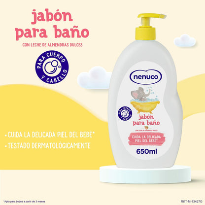 Gel pentru Copii Nenuco BAÑO HIDRATANTE 650 ml - Bebelus, Igienă și îngrijire