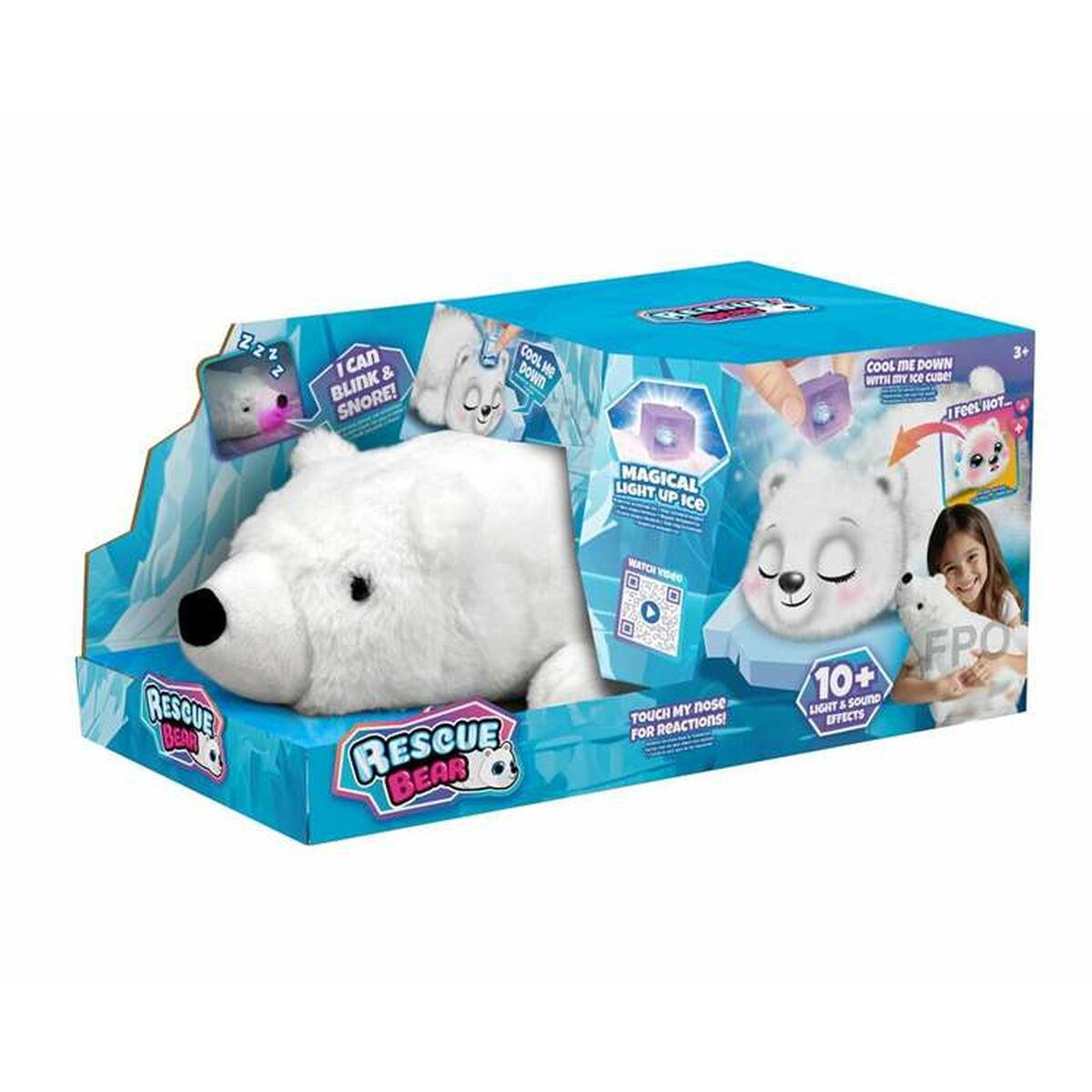 Urs de Pluș Bizak Rescue Bear Alb - Jucarii si jocuri, Jucării electronice