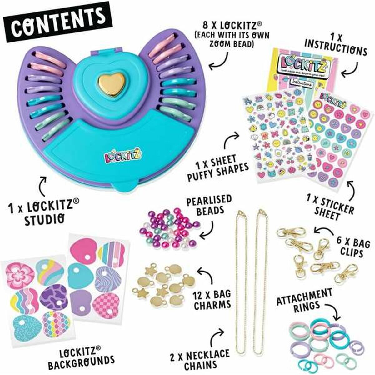 Kit de Creare Brățări și Coliere Bizak - Jucarii si jocuri, Activități creative
