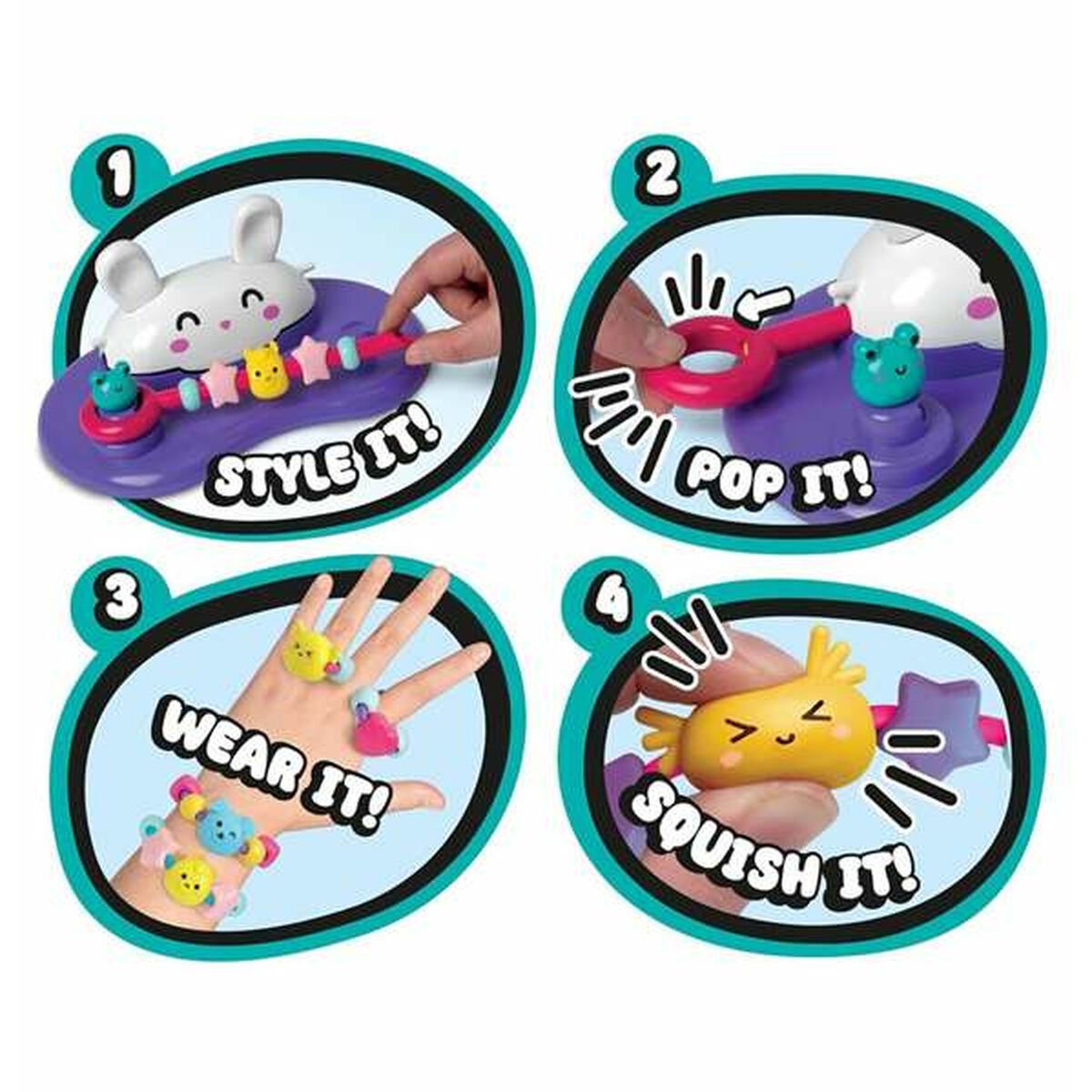 Kit de Creare Brățări și Coliere Bizak Super Squeeze - Jucarii si jocuri, Activități creative