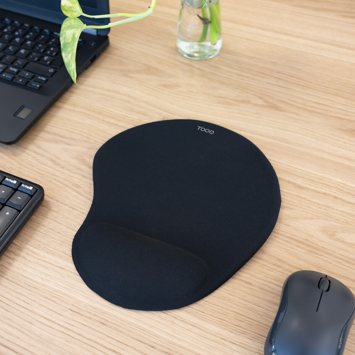 Covoraș de șoarece TooQ TQMP1001-B Negru - Tehnică de calcul, Accesorii