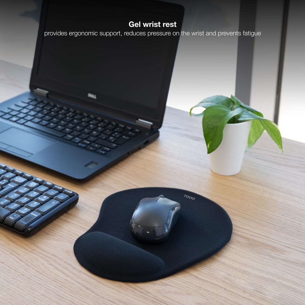 Covoraș de șoarece TooQ TQMP1001-B Negru - Tehnică de calcul, Accesorii