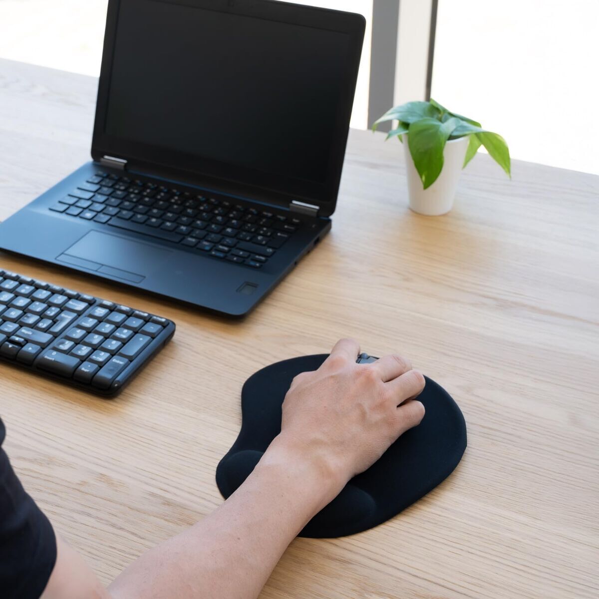 Covoraș de șoarece TooQ TQMP1001-B Negru - Tehnică de calcul, Accesorii