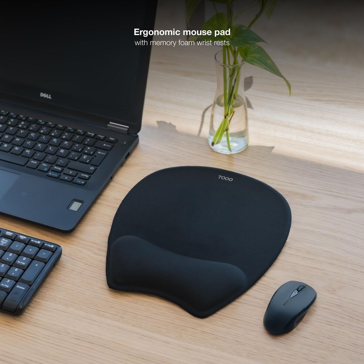 Covoraș de șoarece TooQ TQMP1002-B Negru - Tehnică de calcul, Accesorii