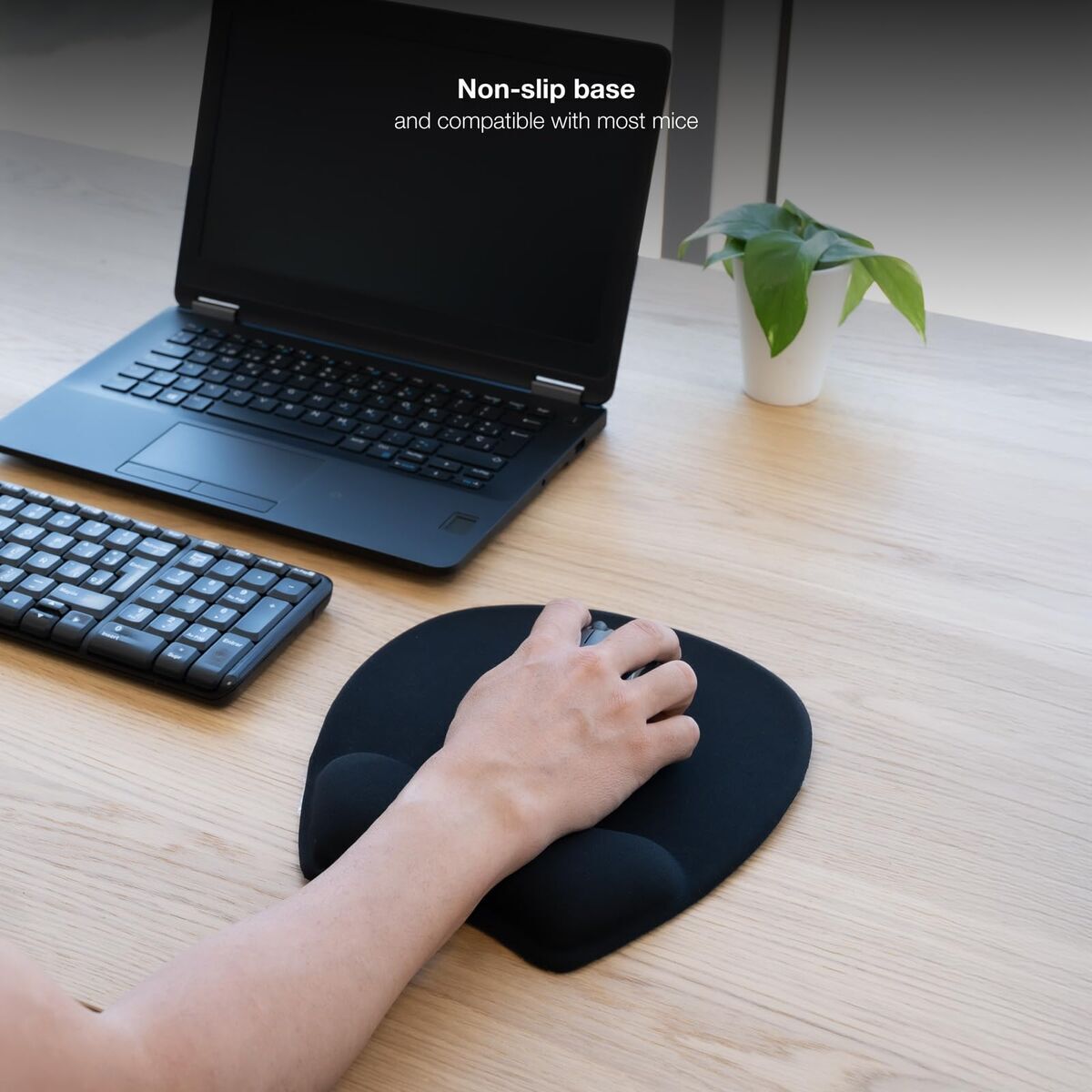 Covoraș de șoarece TooQ TQMP1002-B Negru - Tehnică de calcul, Accesorii
