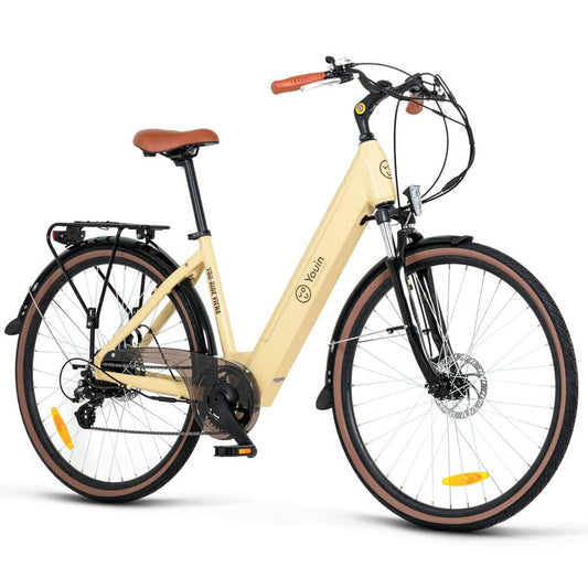 Bicicletă Electrică Youin BK2128C Crem 28" 250 W - Sport și în aer liber, Ciclism