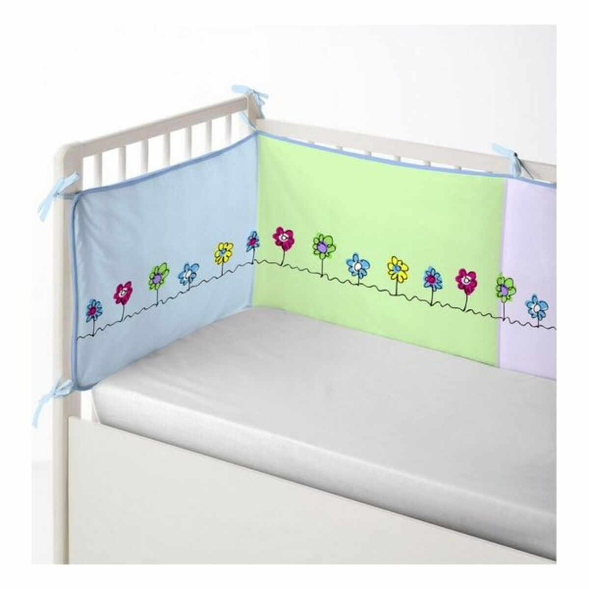 Protector de pătuț Cool Kids Patch Garden (60 x 60 x 60 + 40 cm) - Bebelus, Dormitor
