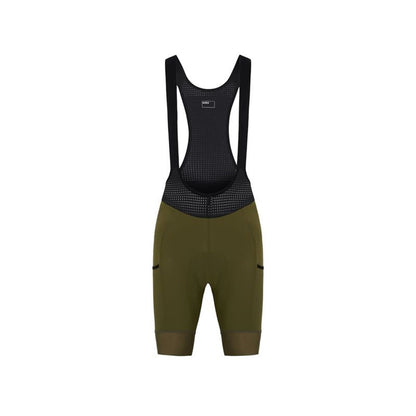 Șort de biciclist Hiru Adv Cargo Bibshort Măslină Ciclism - Sport și în aer liber, Ciclism