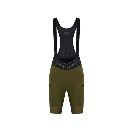 Șort de biciclist Hiru Adv Cargo Bibshort Măslină Ciclism - Sport și în aer liber, Ciclism
