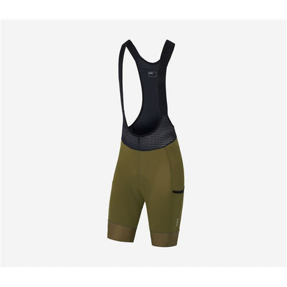 Șort de biciclist Hiru Adv Cargo Bibshort Măslină Ciclism - Sport și în aer liber, Ciclism