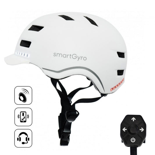 Cască pentru Trotinetă Electrică Smartgyro SMART PRO Alb - Sport și în aer liber, Mobilitate urbană