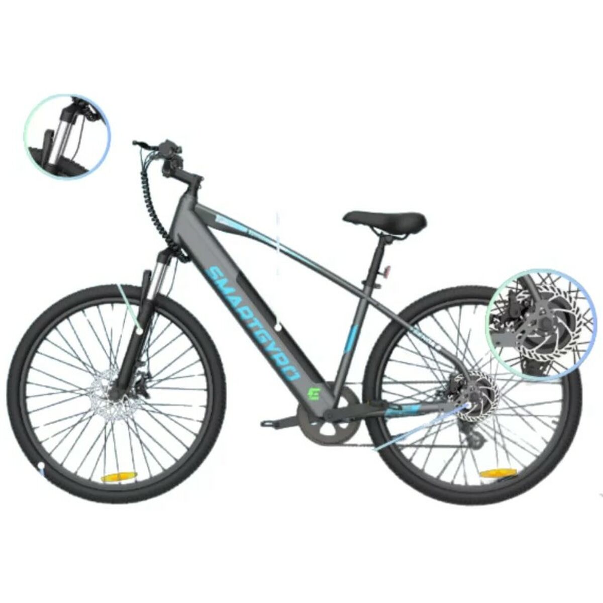 Bicicletă Electrică Smartgyro SENDA 2 10000 mAh Negru 350 W 27,5" - Sport și în aer liber, Ciclism